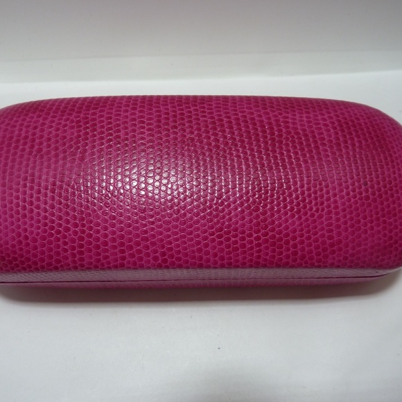 Lilly Pulitzer Hard Case Clam Shell Eyeglasses Sunglasses Faux Reptile Case - Picture 3 of 3